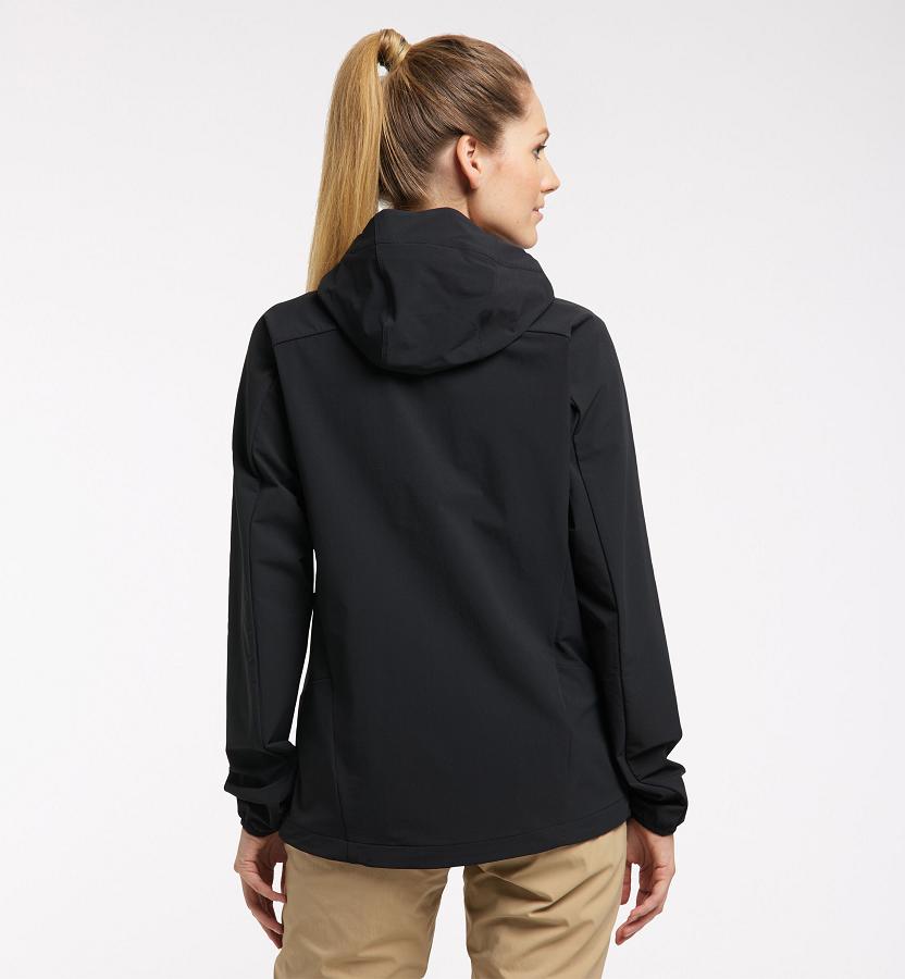 Haglöfs Womens Morän Softshell Jacket Black New Zealand 64793MZIJ